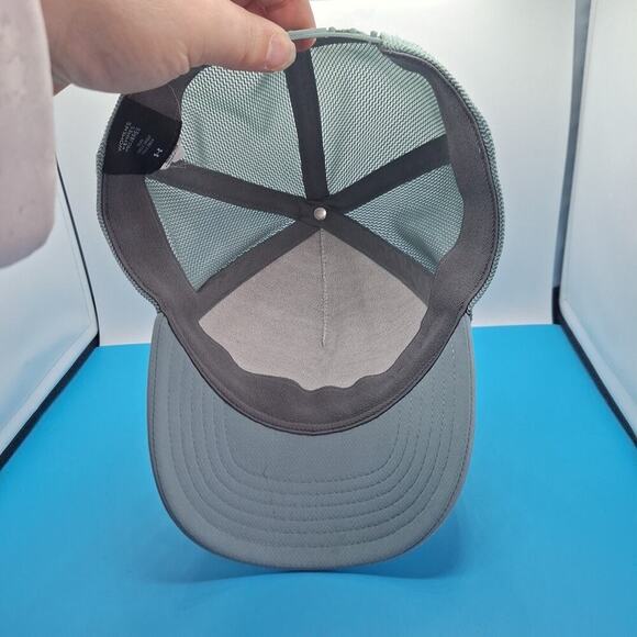 Under Armour Womens Teal Trucker Adjustable Snapback Mesh Hat Cap - Picture 6 of 7